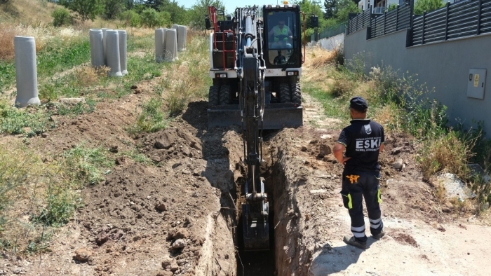 Eskişehir’de iki mahallede kanalizasyon altyapısı yenilendi